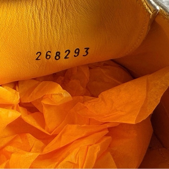 Men's Gold Brogue Dress Shoes - Picture 6 of 7